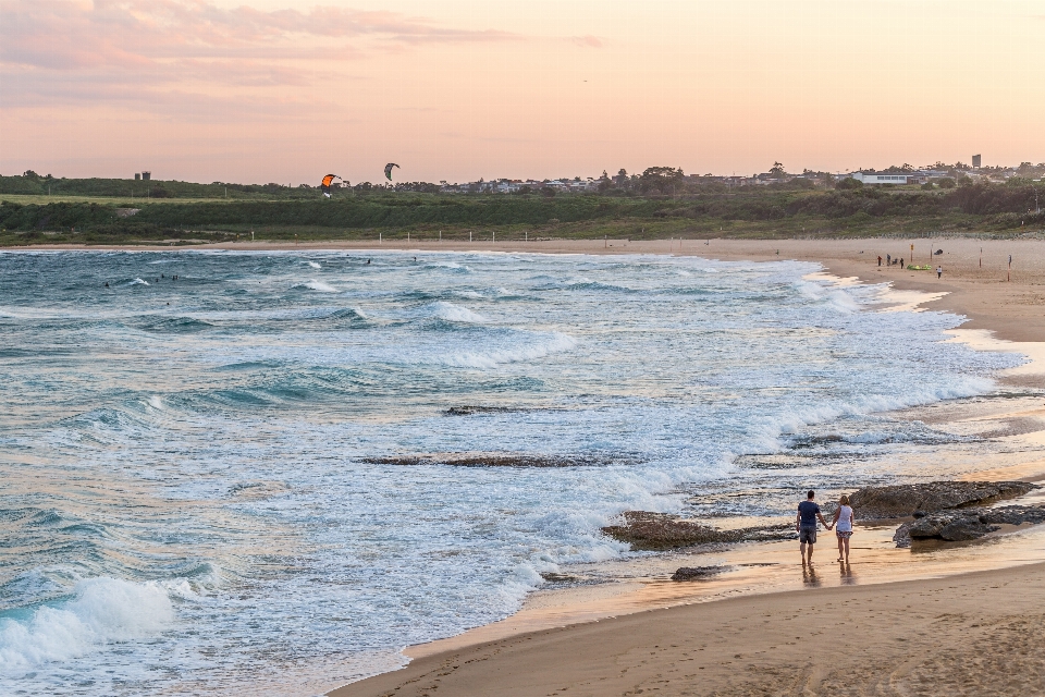 Beach landscape sea coast