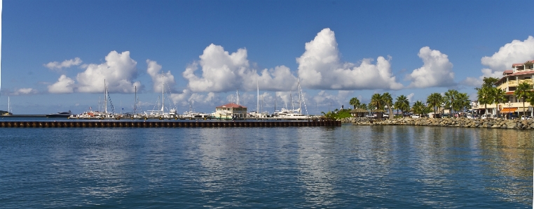 Sea coast water horizon Photo