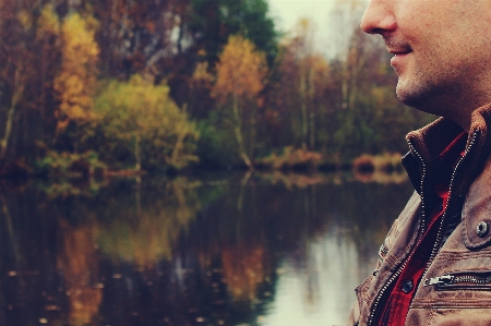 Man landscape water nature Photo