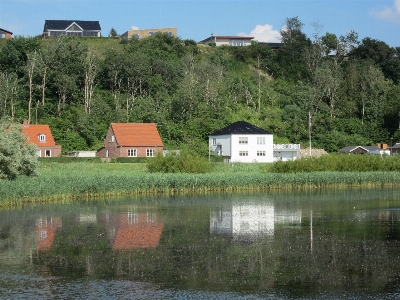 Landscape water farm lake Photo