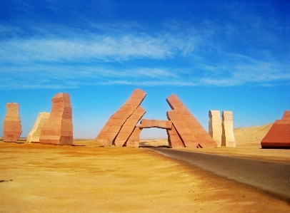 Foto Paisagem areia horizonte céu