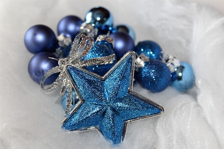 Star decoration blue bead Photo