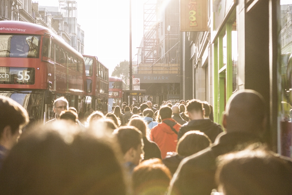 City urban crowd cityscape