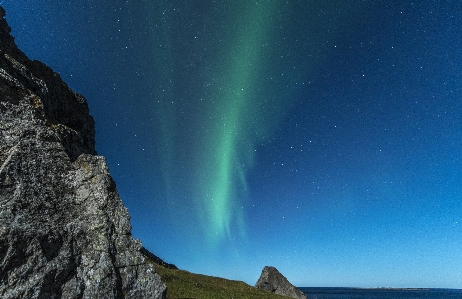 Sky night atmosphere green Photo