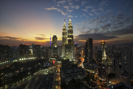 Horizon architecture sunset skyline Photo