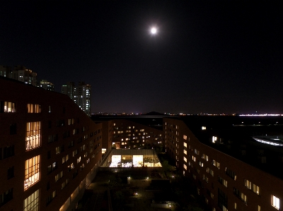 Light skyline night atmosphere Photo