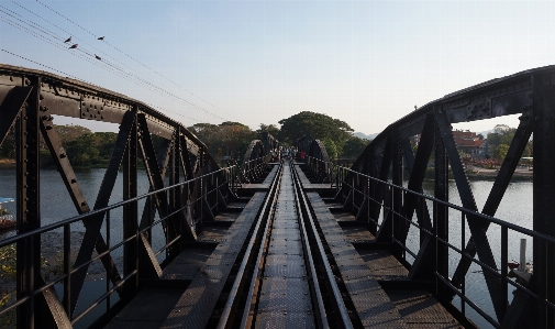 Architecture track bridge train Photo