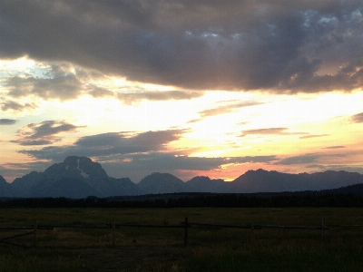 Landscape horizon mountain cloud Photo