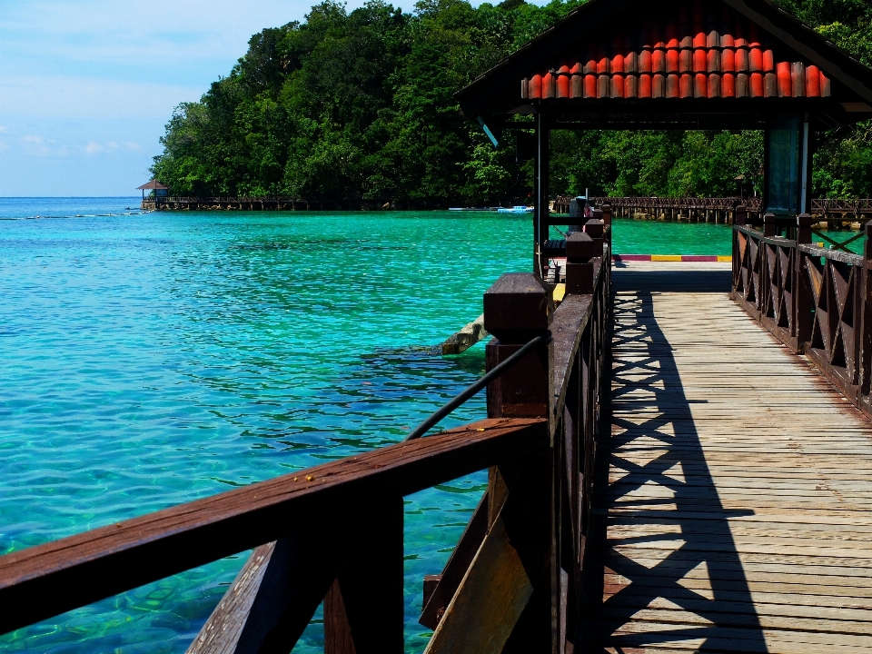 Beach sea pier walkway