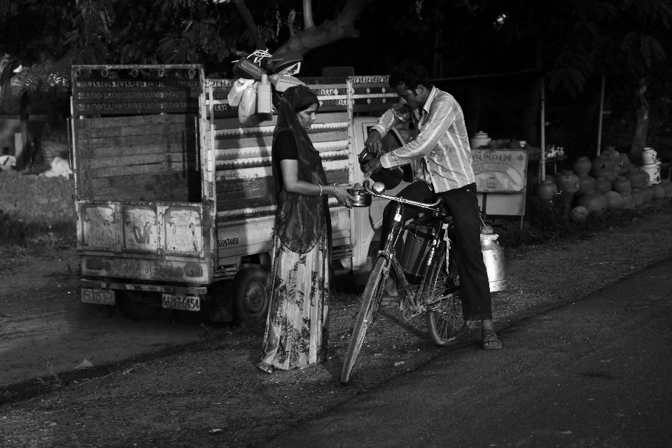 Black and white road street