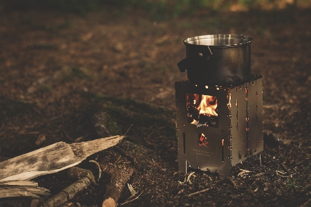 Light wood photography pot Photo