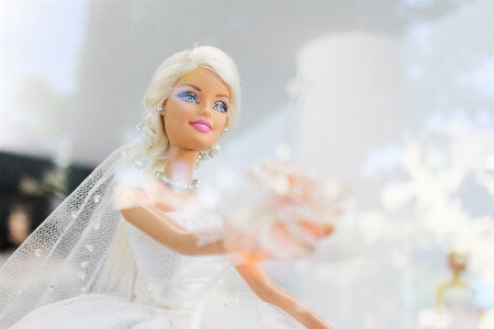 Woman flower bride toy Photo