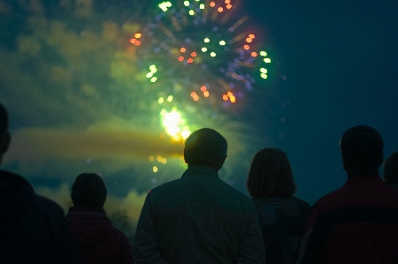 Light people sky night Photo