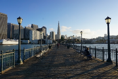 Sea coast horizon dock Photo