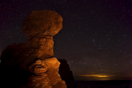 Foto Lanskap rock cakrawala langit