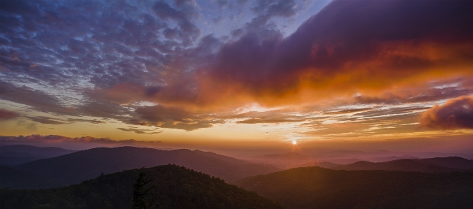 Landscape horizon mountain cloud Photo