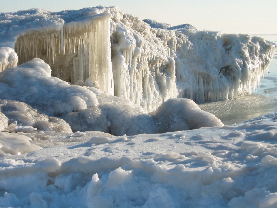 Landscape water snow cold