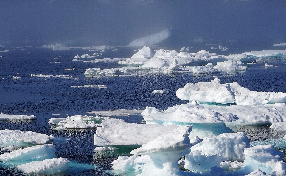 Mer neige froid glace