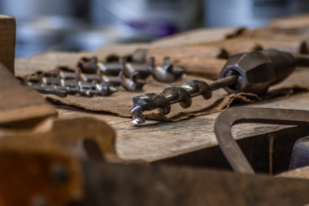 Work wood leather old Photo