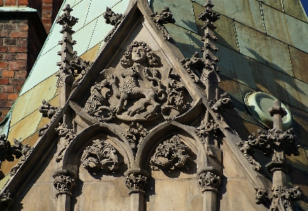 Architecture statue cathedral roofing Photo