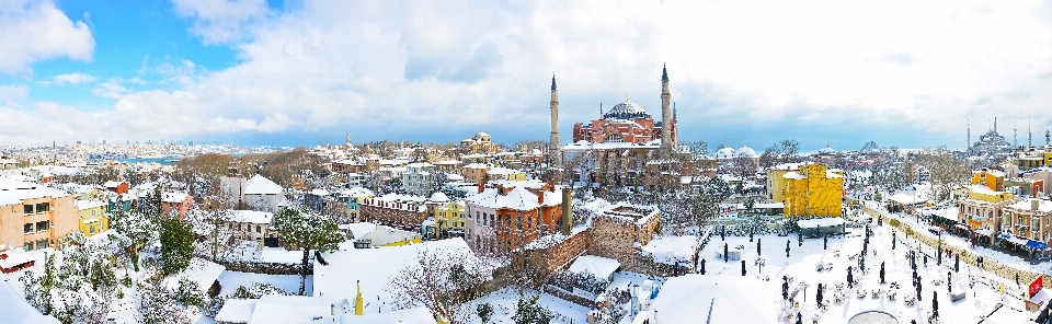 Snow winter skyline photography