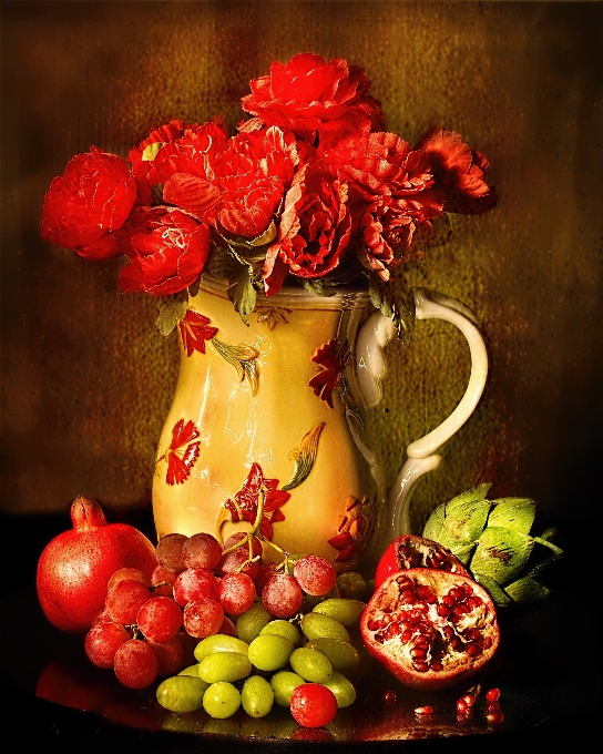 Plant fruit flower jar