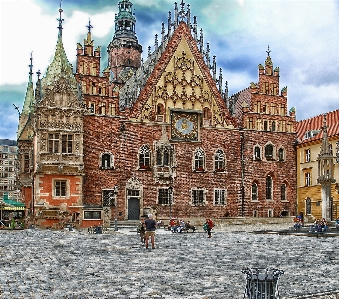 Architecture town clock building Photo