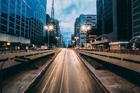 Light road bridge skyline Photo