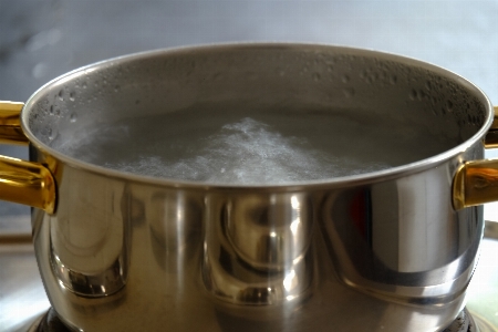 Water steam pot dish Photo