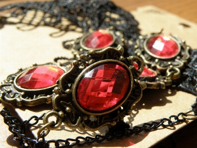 Hand stone red gothic Photo