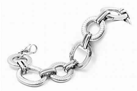 Hand white chain isolated Photo