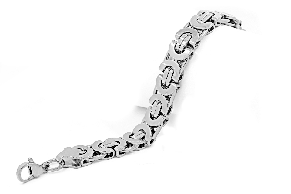 Hand white chain isolated