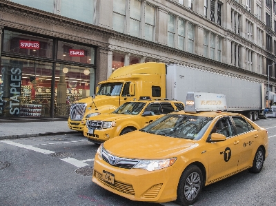 街 車 都市 new york 写真