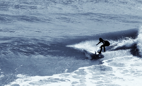 Man beach sea coast Photo