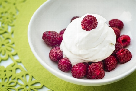 Nature plant white raspberry Photo