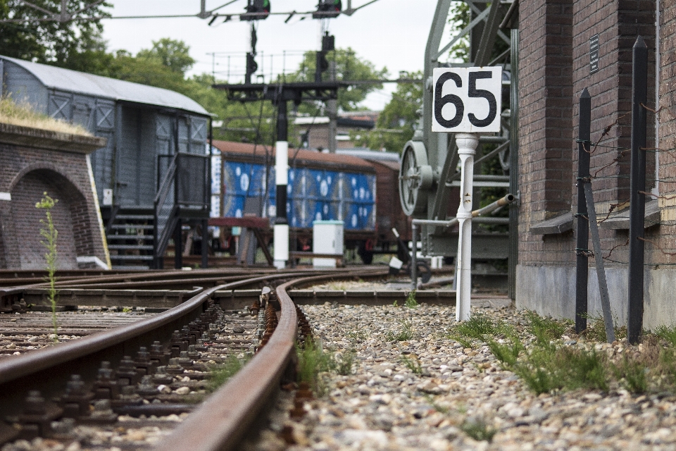 Track railway wagon train