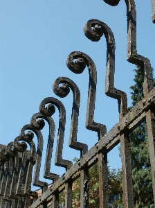 Fence spiral old arch Photo