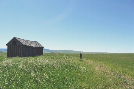 Man nature grass mountain Photo