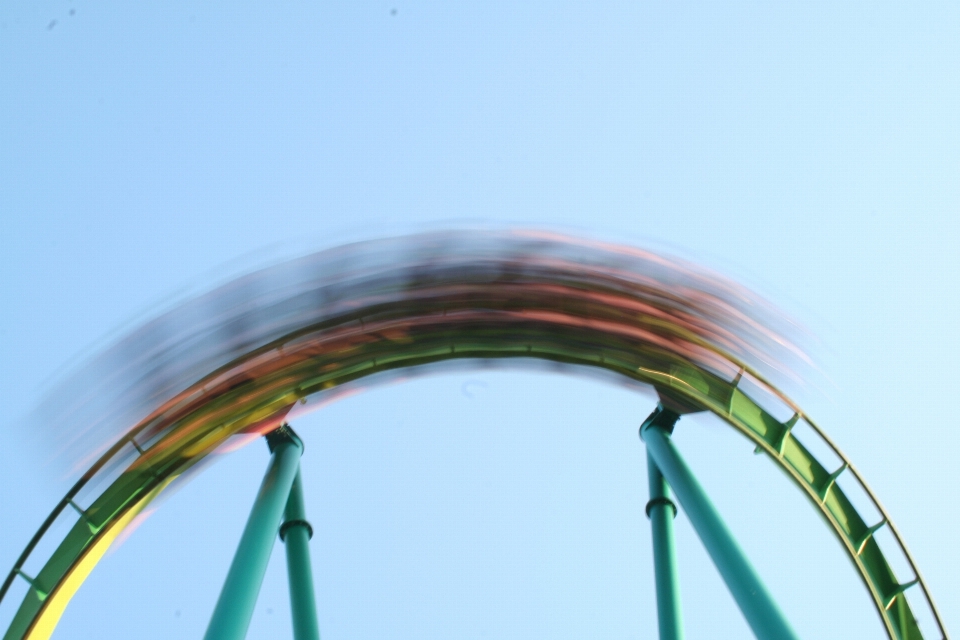 Blur people sky wheel