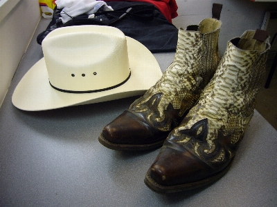 Shoe white country boot Photo