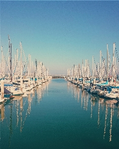 Sea coast water horizon Photo