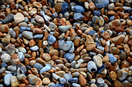 Beach rock pattern pebble Photo