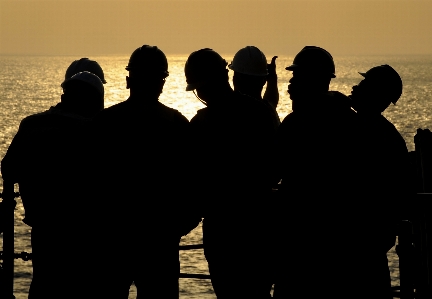 Work sea ocean silhouette Photo