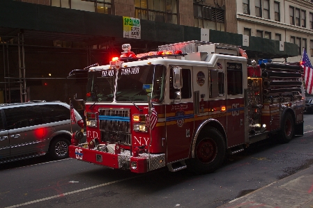 街 new york 警報 輸送 写真