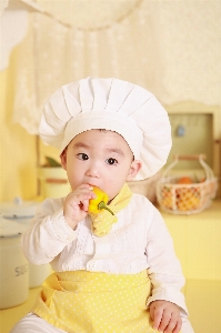 Person cooking kitchen child Photo