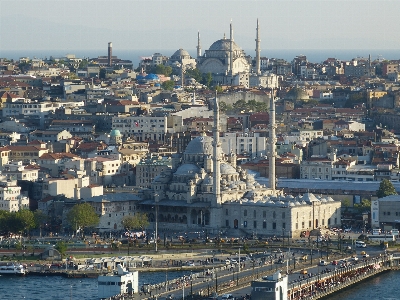 Sea coast bridge skyline Photo