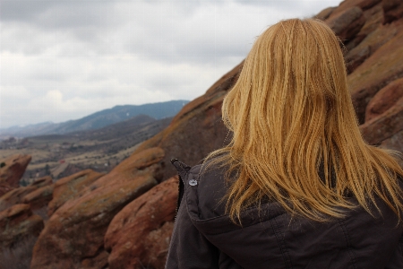 Nature rock person mountain Photo