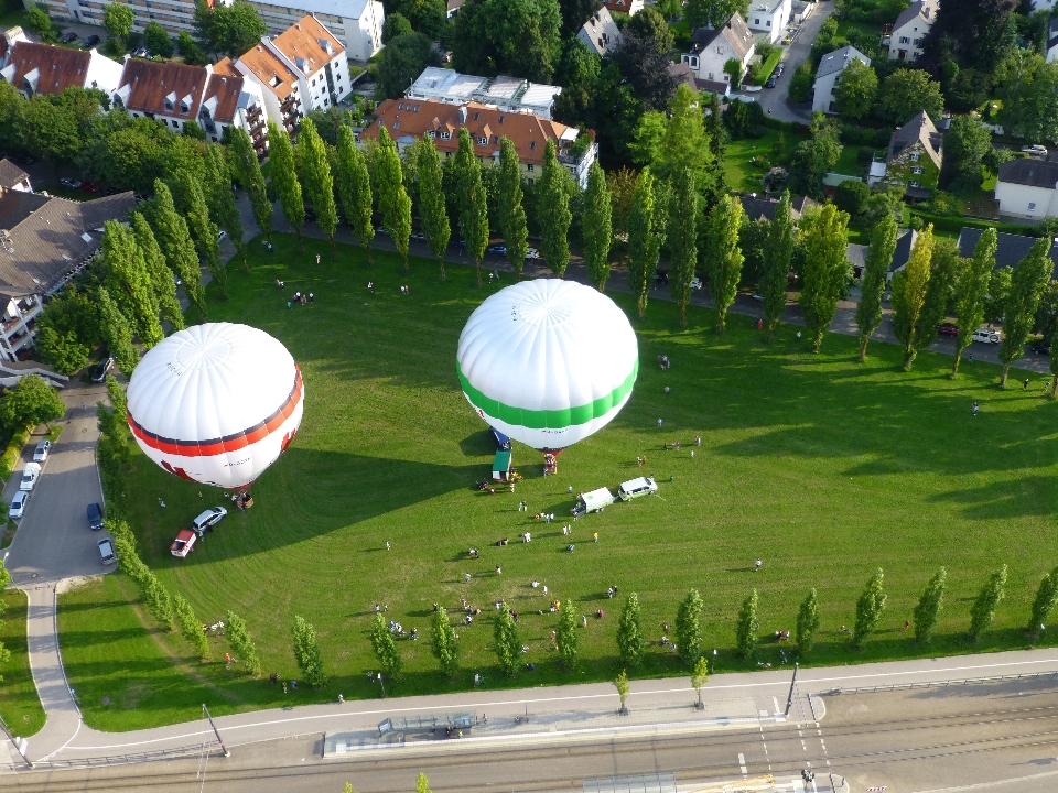 Yapı çim balon sıcak hava balonu