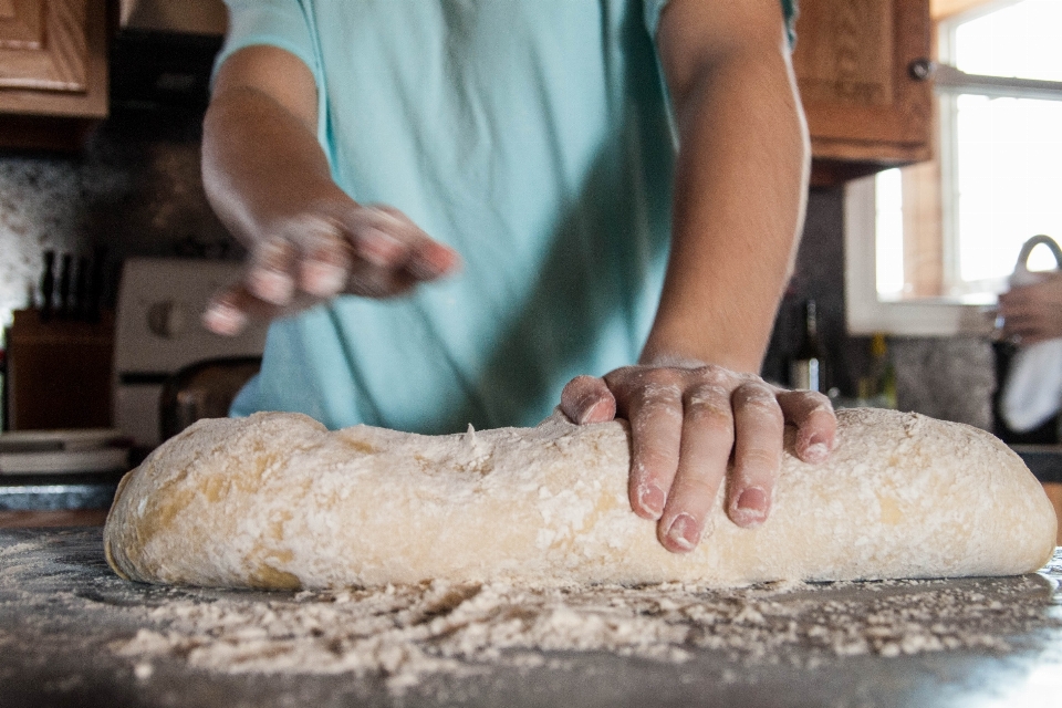 Trabajar persona trigo grano