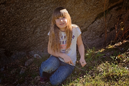 Nature forest person girl Photo